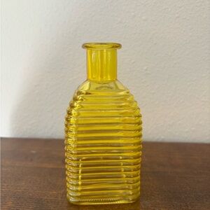 Yellow art deco Glass Vase